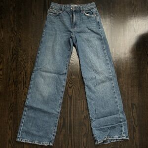 Garage Blue Wide Leg Jeans